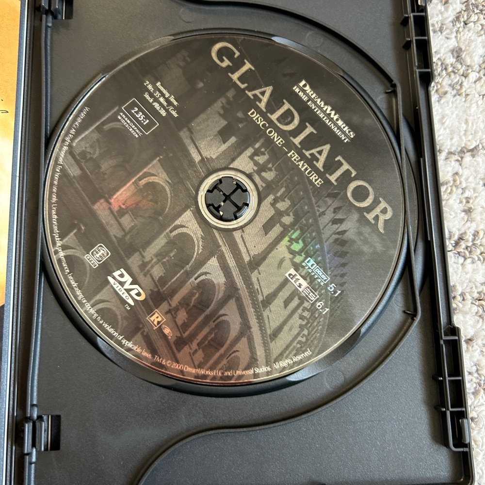 Gladiator DVD Signature Selection Widescreen Ridley Scott Russell Crowe - Picture 4 of 7